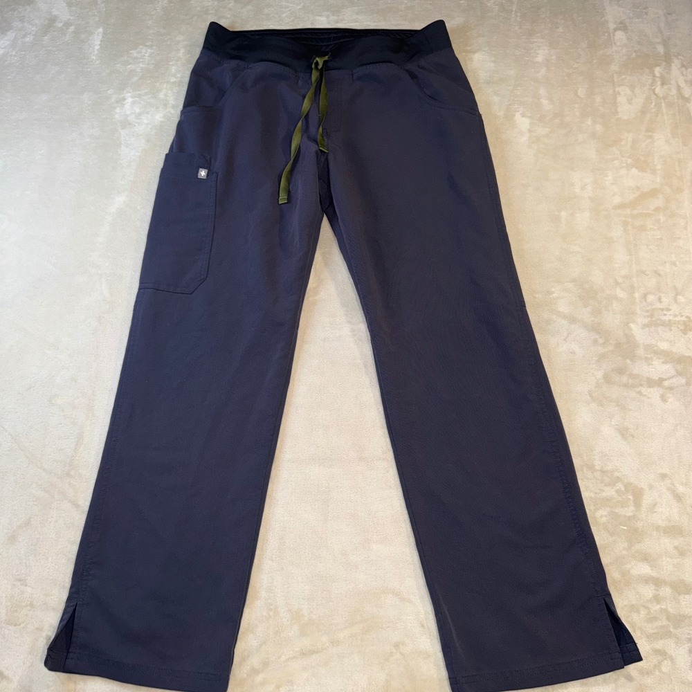 FIGS Technical Collection Scrub Pants Blueish Charcoal Straight Leg T21004P MP